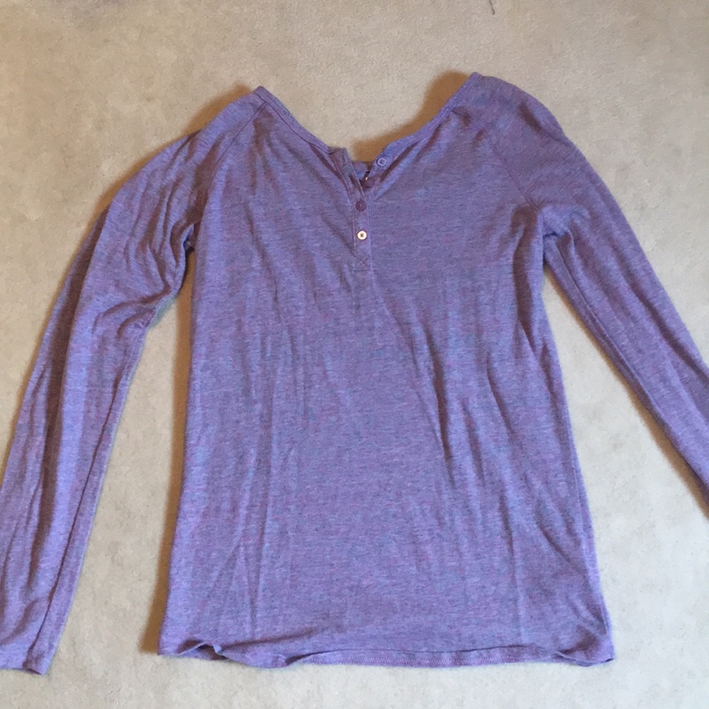 long sleeve henley tee